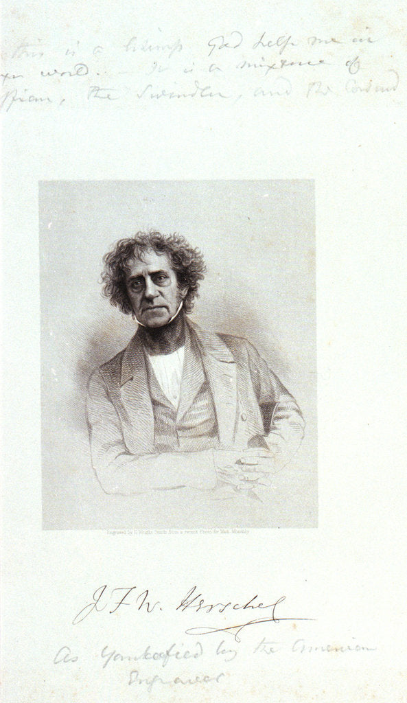 Detail of J F W Herschel by Hezekiah Wright Smith