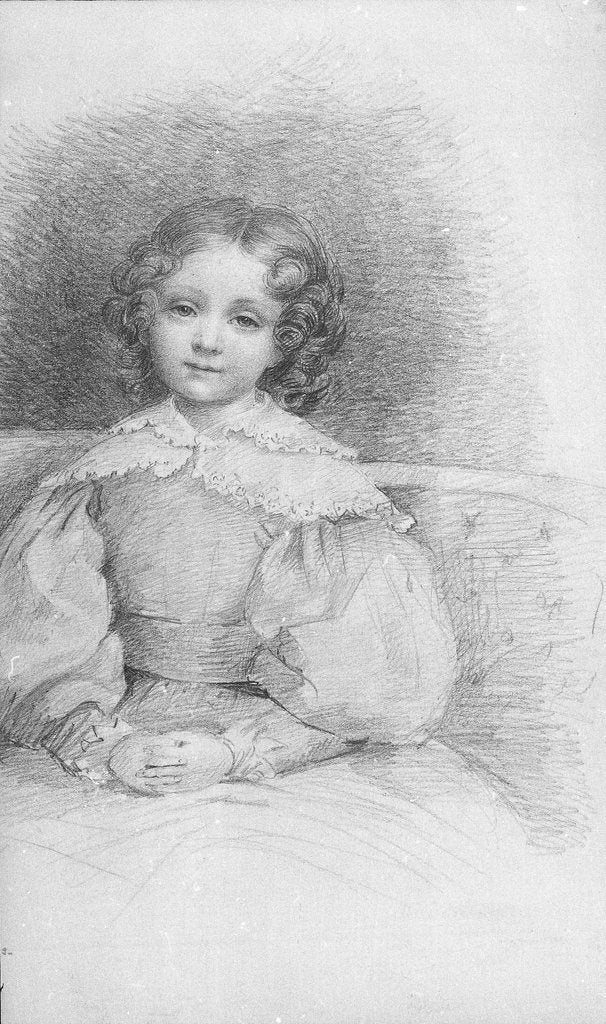 Detail of Miss M. E. Herschel by S.E. Hardcastle