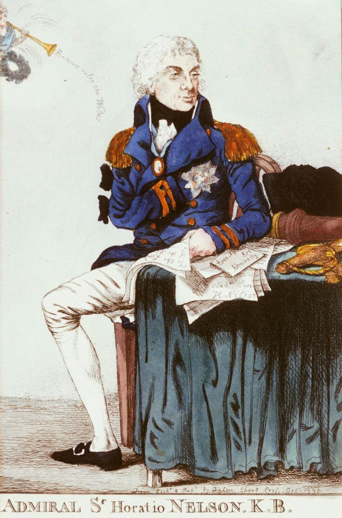 Detail of Admiral Sr Horatio Nelson. K.B. by Thomas Dighton