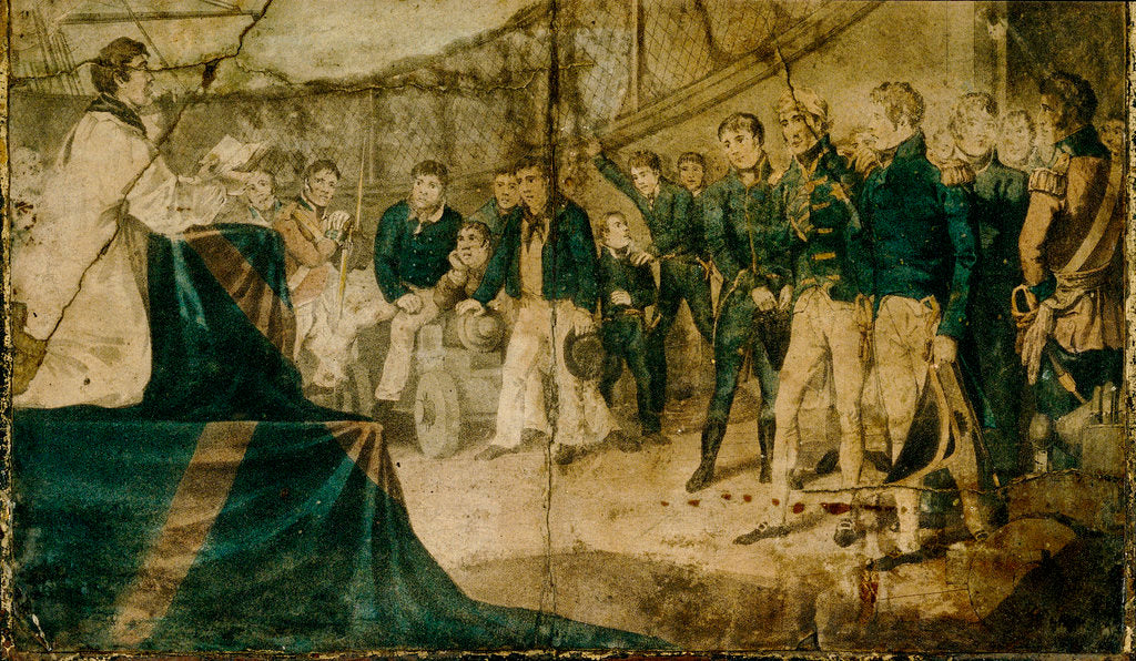 Detail of Prayer at sea by unknown