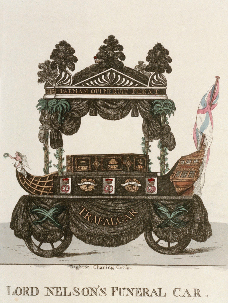 Detail of Lord Nelson's funeral car by Dighton