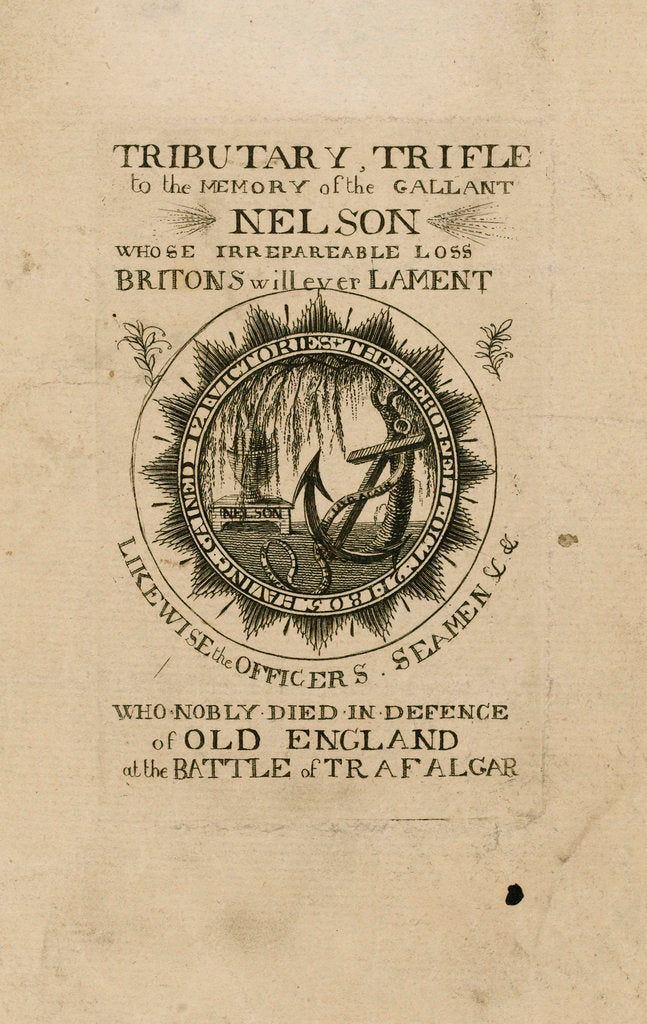 Detail of To the Memory of the Gallant Nelson... by unknown