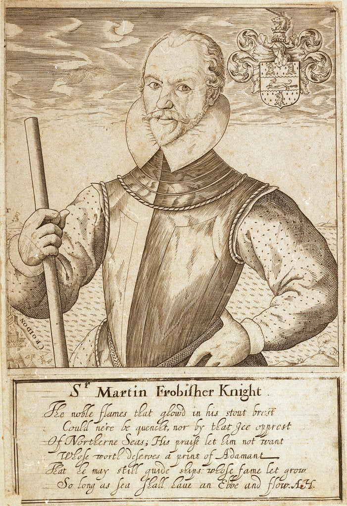 Detail of Sir Martin Frobisher by unknown