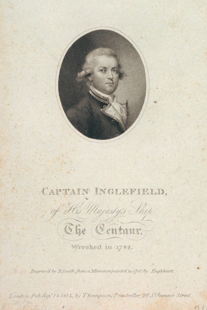 Detail of Captain Inglefield of His Majesty's Ship The Centaur wrecked in 1782 by George Engleheart