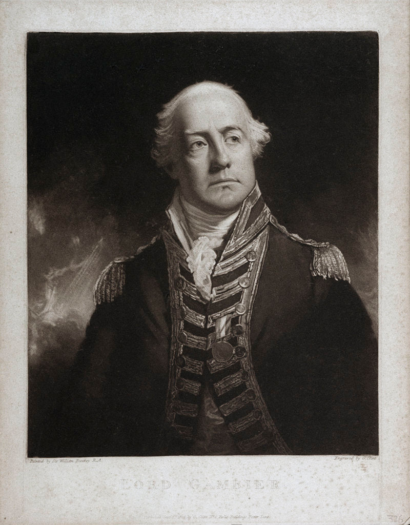 Detail of Lord Gambier by William Beechey