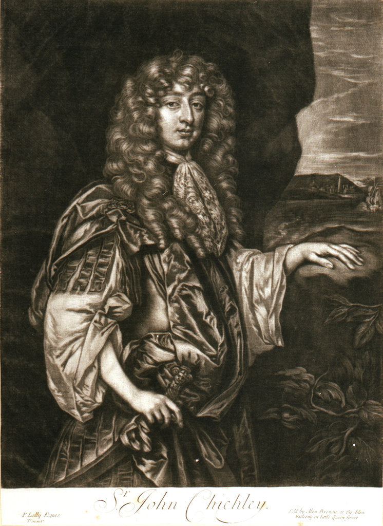 Detail of Sir John Chichley by Peter Lely