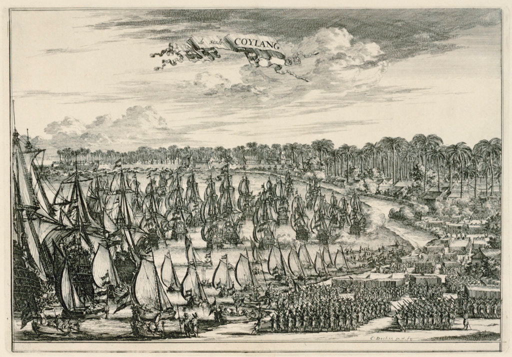 Detail of Coylang, Malabar Coast by C.S. Decker