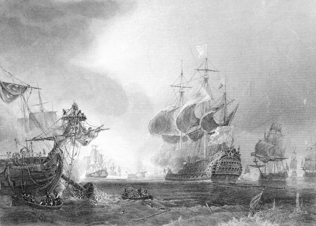 Detail of Battle of Beveziers, 10 July 1690 by Jean Antoine Theodore Gudin