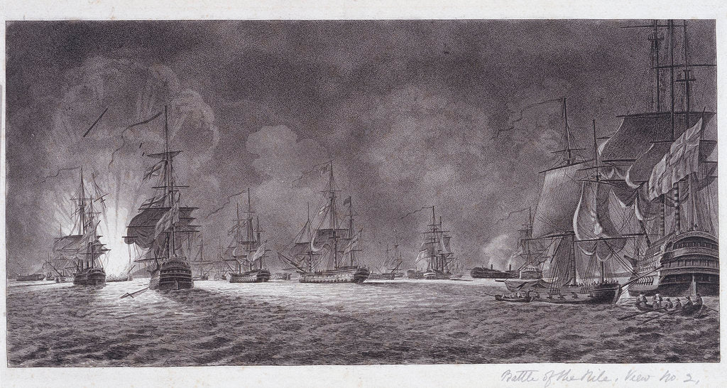 Detail of Battle of the Nile by unknown