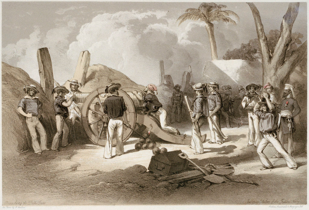 Detail of European sailors of the Indian Navy, breaching the Delhi Gate 1858 by A. Maclure