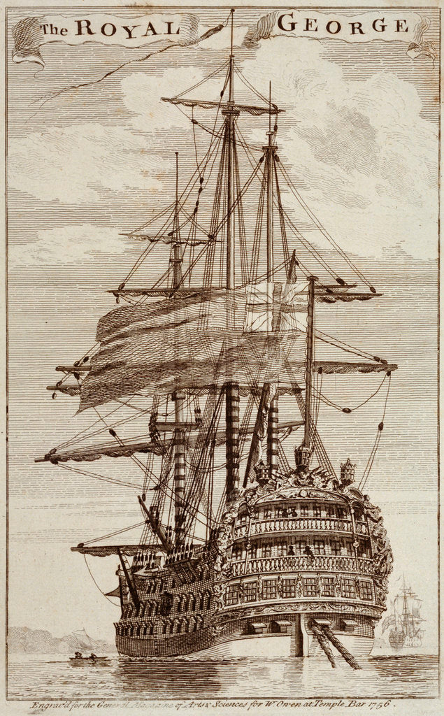 Detail of The 'Royal George' by W. Owen