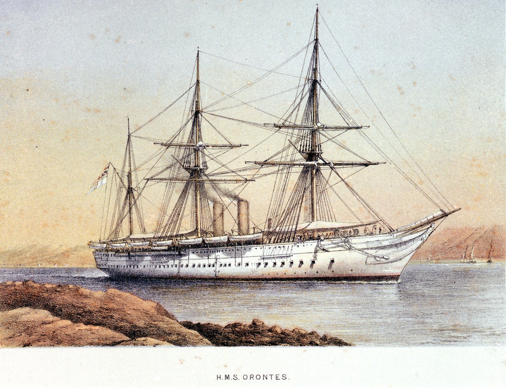 Detail of HMS 'Orontes' by unknown