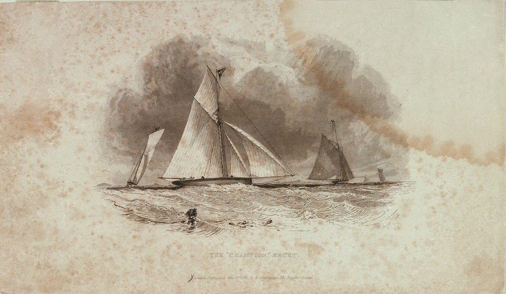 Detail of The yacht 'Champion' by C. Taylor