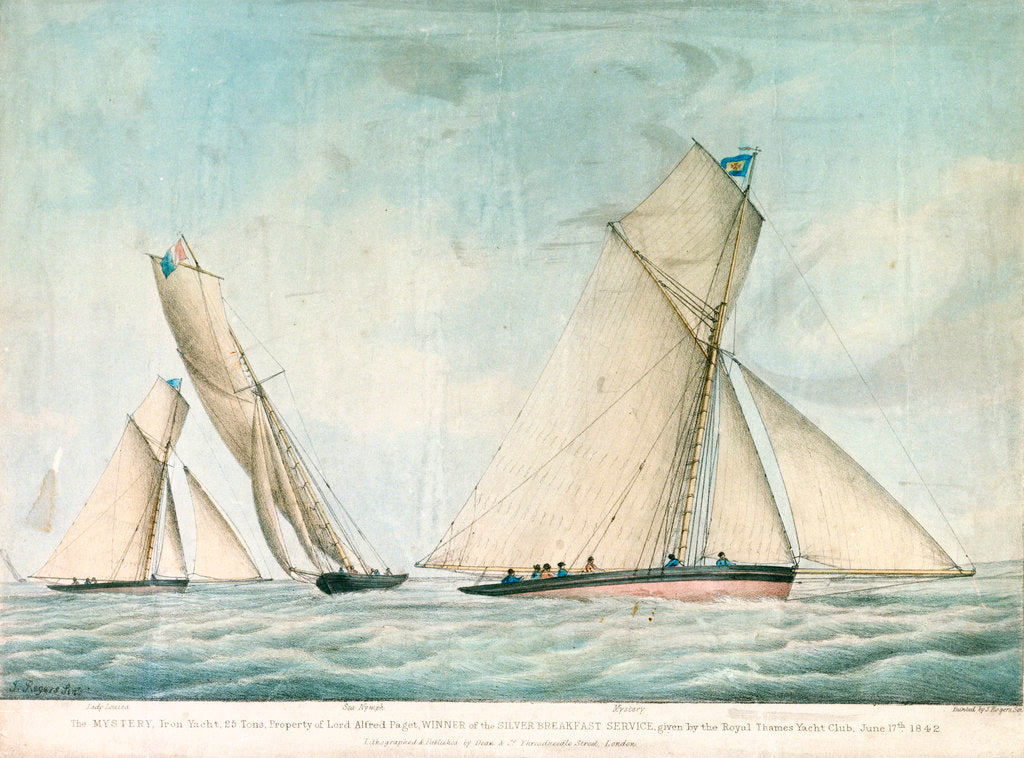 Detail of The iron yacht 'Mystery' by J. Rogers Senior