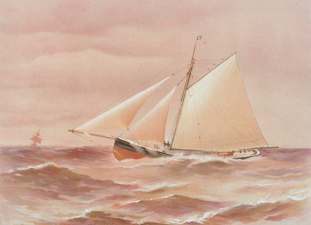Detail of 'Vanduara' under way by Henry Shields