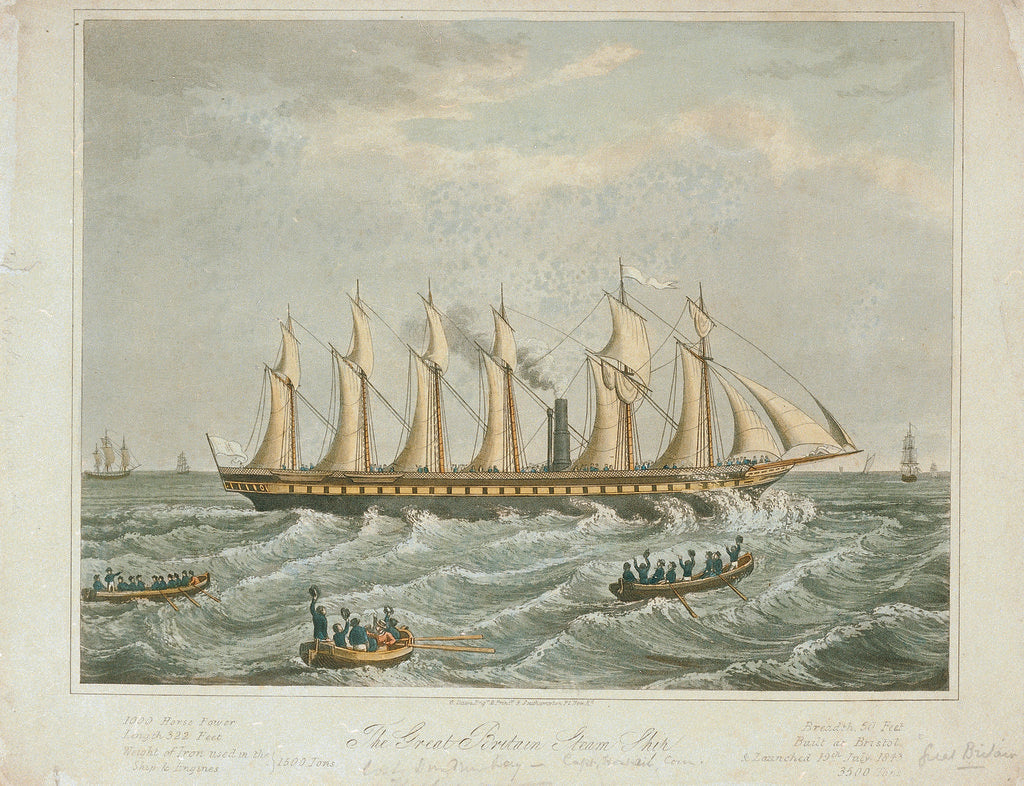 Detail of The 'Great Britian' by G. Dawe