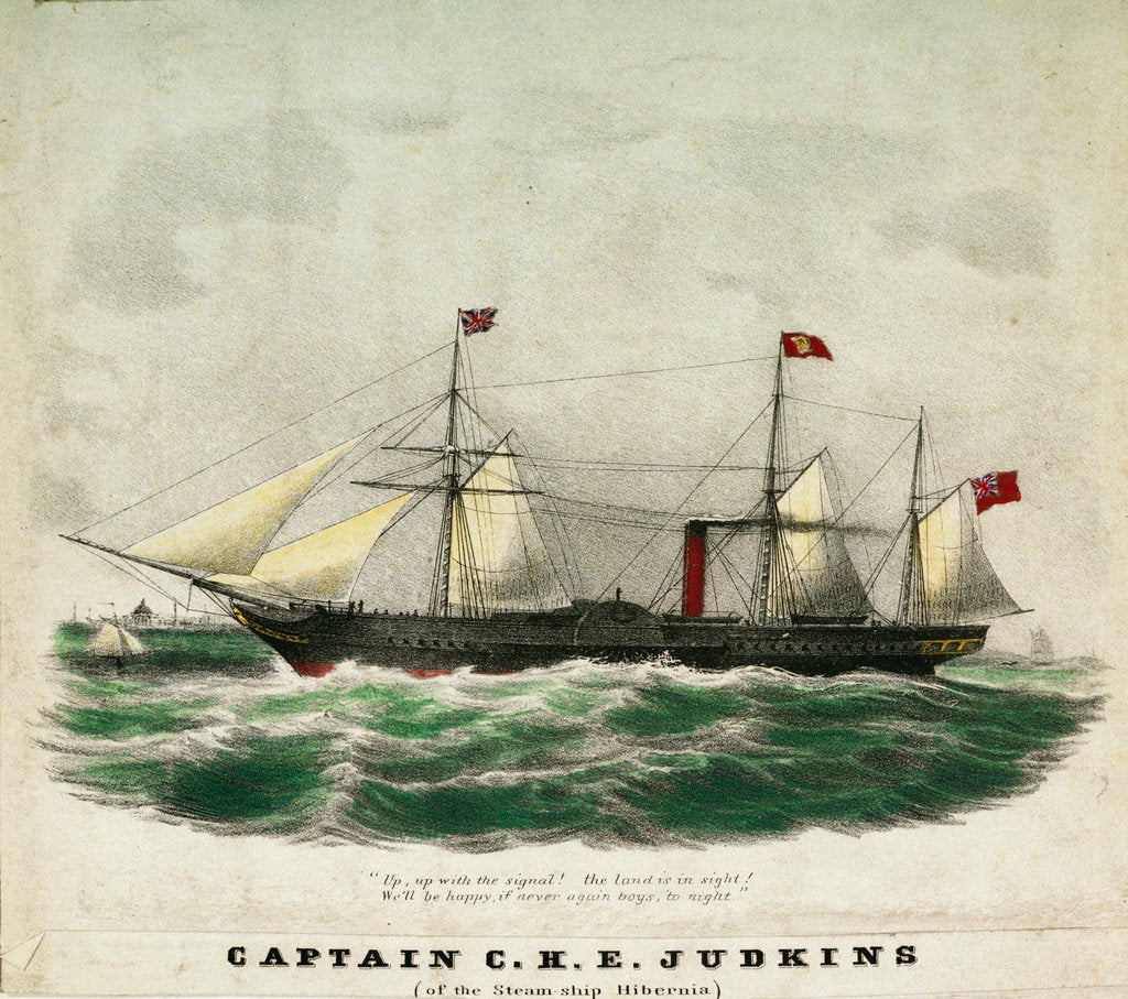 Detail of Captain C.H.E. Judkins (of the steam-ship 'Hibernia') by unknown