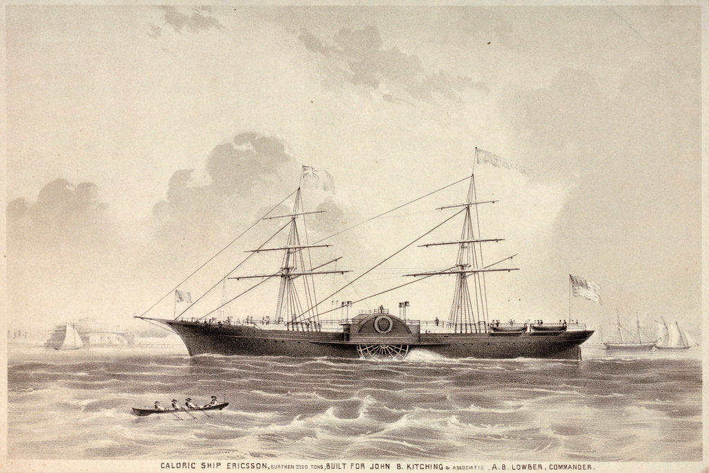 Detail of The caloric ship 'Ericsson' by unknown