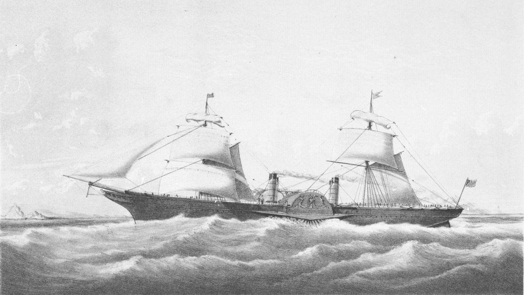 Detail of The British & North American Royal Mail steam packet 'Persia' by John R. Isaac