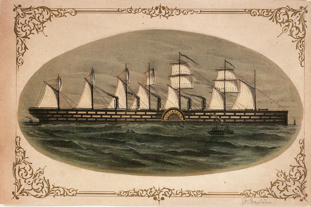 Detail of Leviathan 'Great Eastern' by unknown