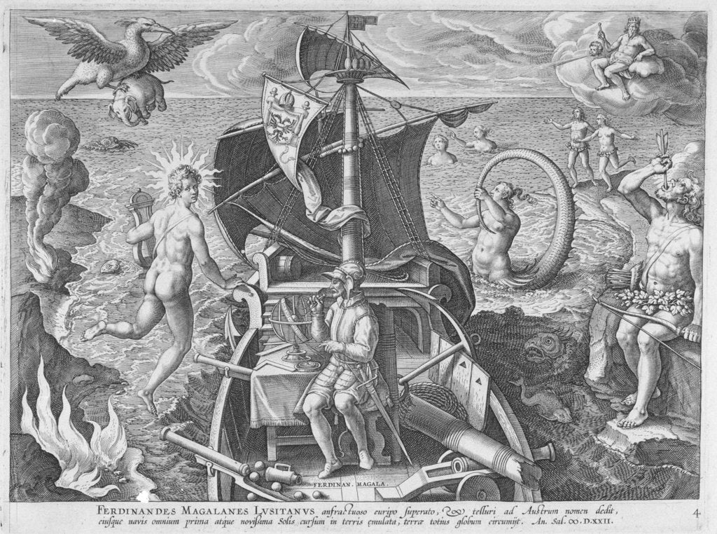 Detail of Ferdinand Magellan (1480-1521) by Johannes Stradanus