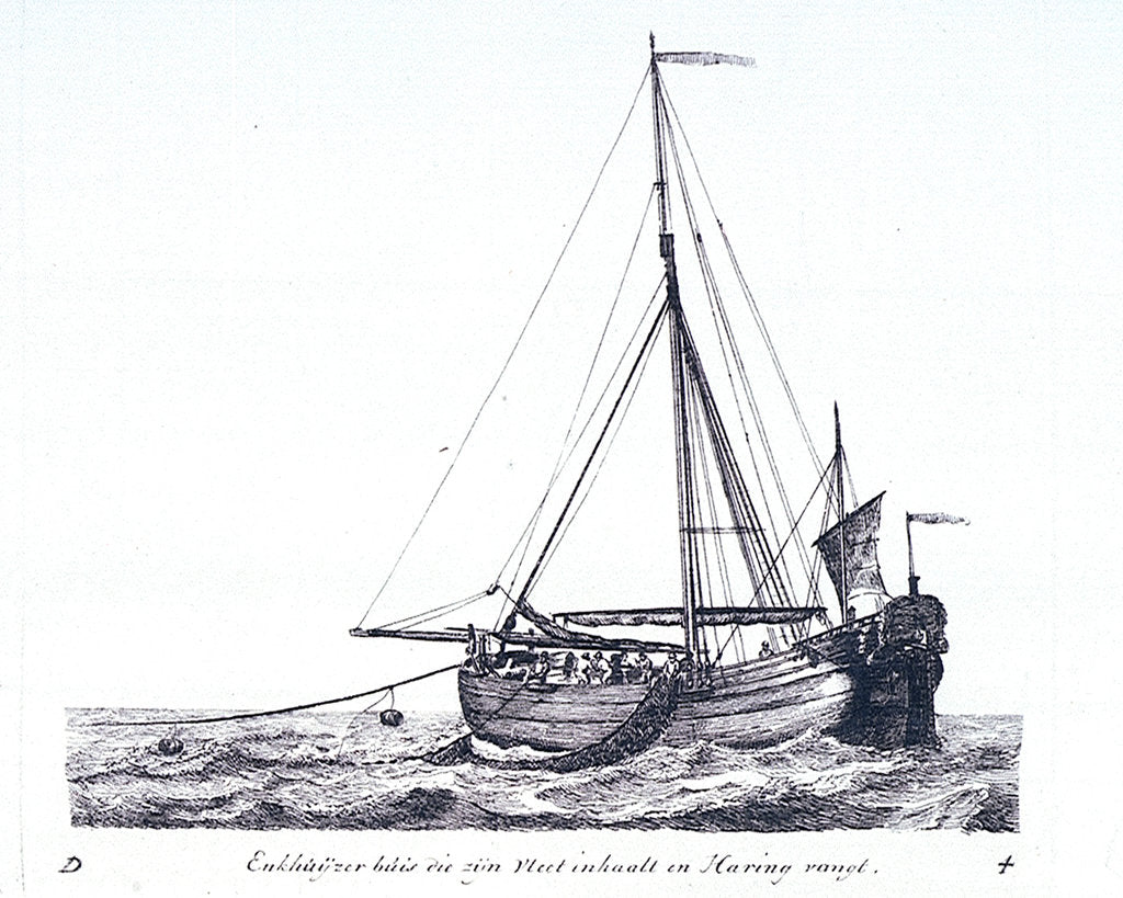 Detail of A herring buss by Gerrit Groenewegen