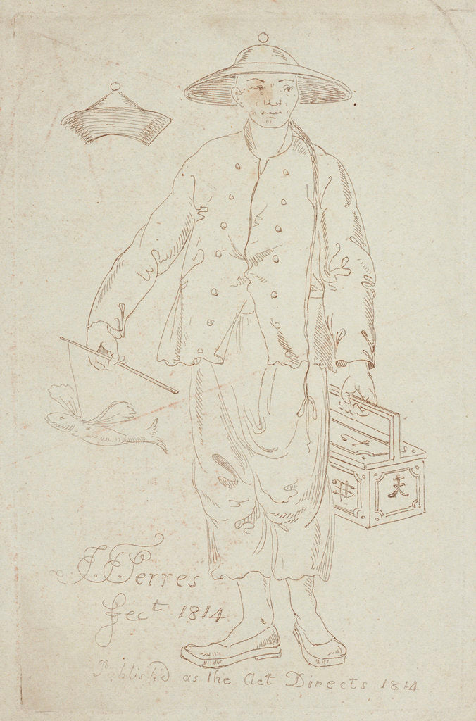 Detail of Chinese fisherman by John Thomas Serres