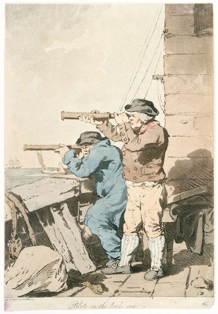 Detail of Pilots on the look out by John Augustus Atkinson