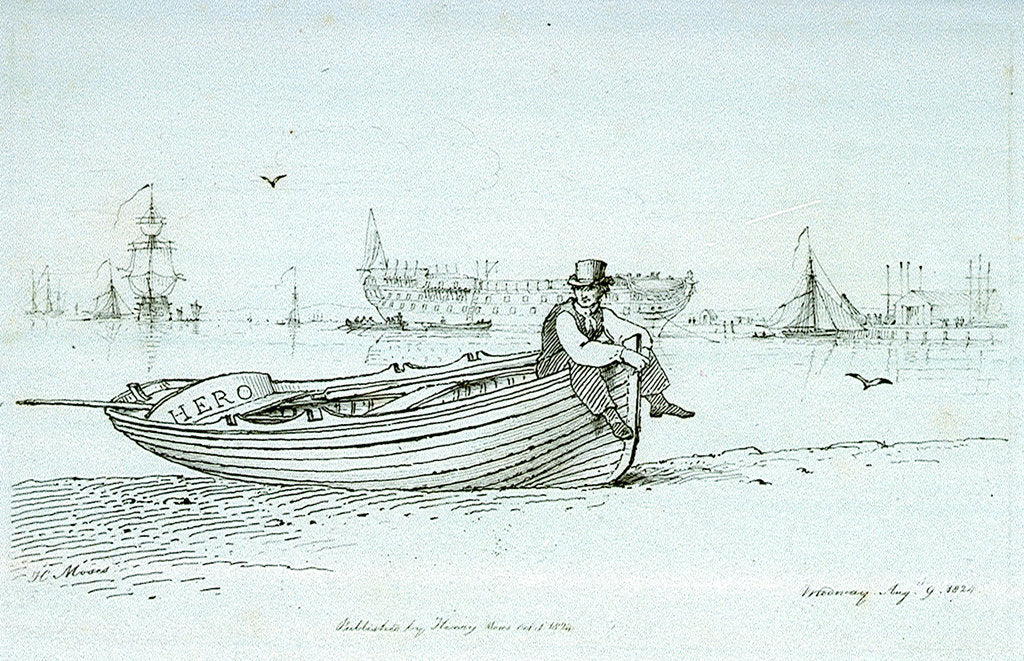 Detail of Medway August 9 1824 by Chatfield & Coleman
