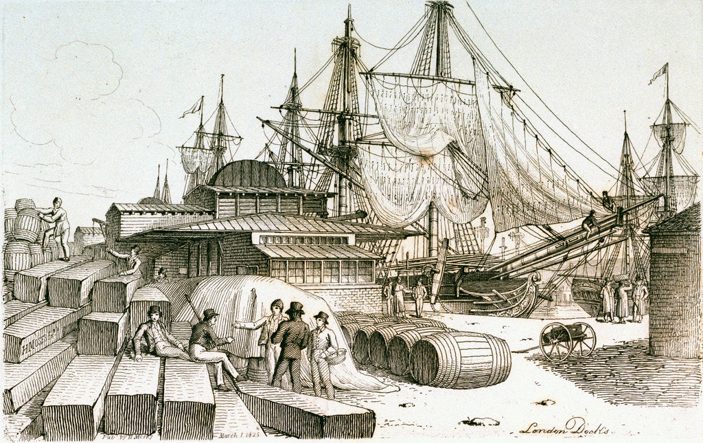 Detail of London Docks by Chatfield & Coleman