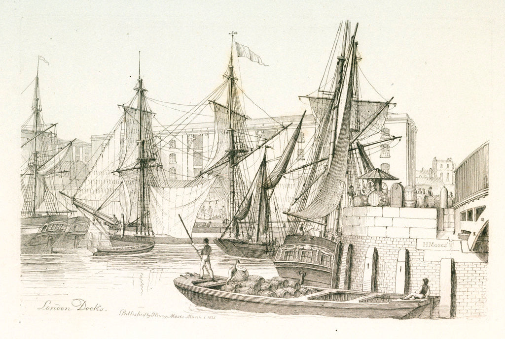 Detail of London Docks by Chatfield & Coleman