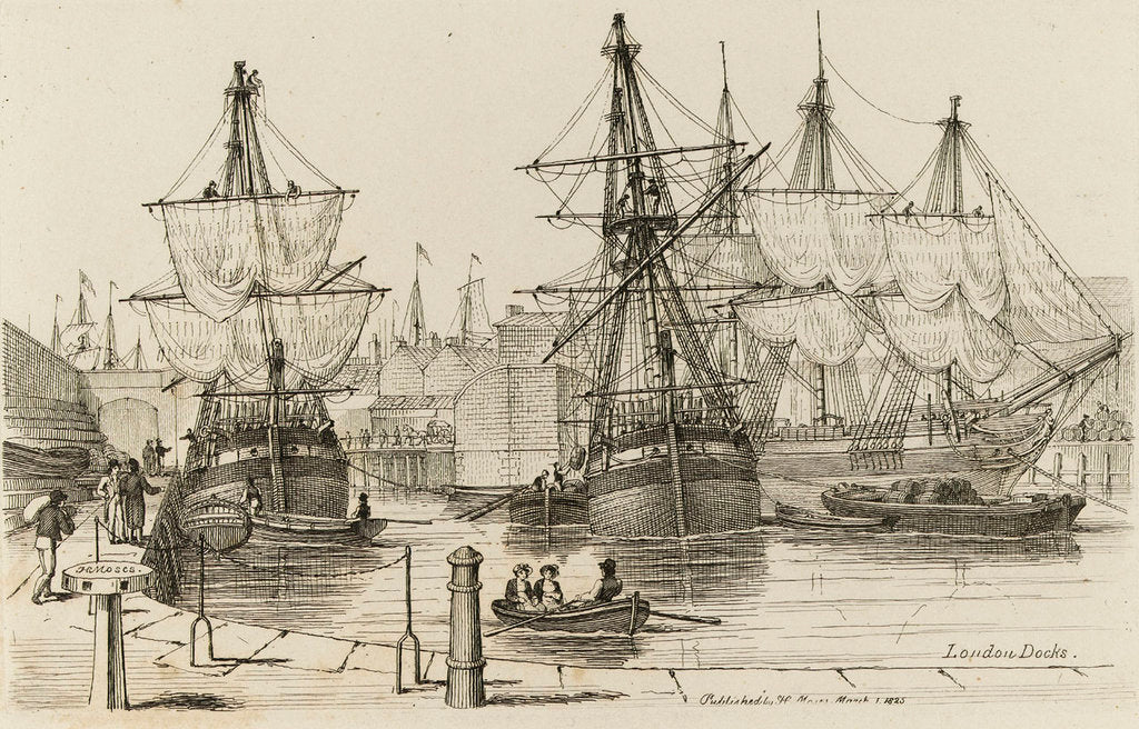 Detail of London Docks by Chatfield & Coleman