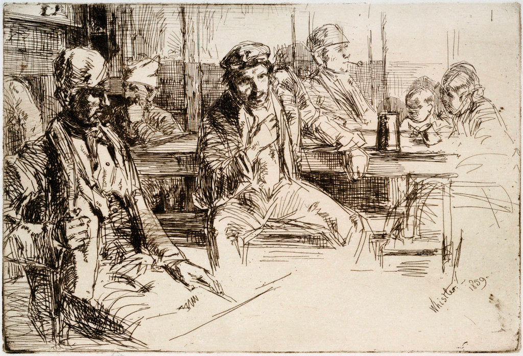 Detail of Longshoremen by James Abbott McNeill Whistler