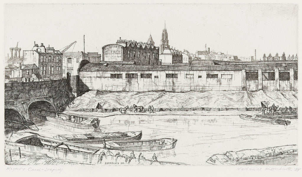 Detail of Regent's Canal Stepney by Nathaniel Kornbluth