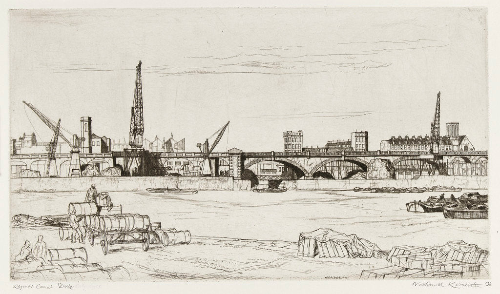 Detail of Regent's Canal Dock by Nathaniel Kornbluth