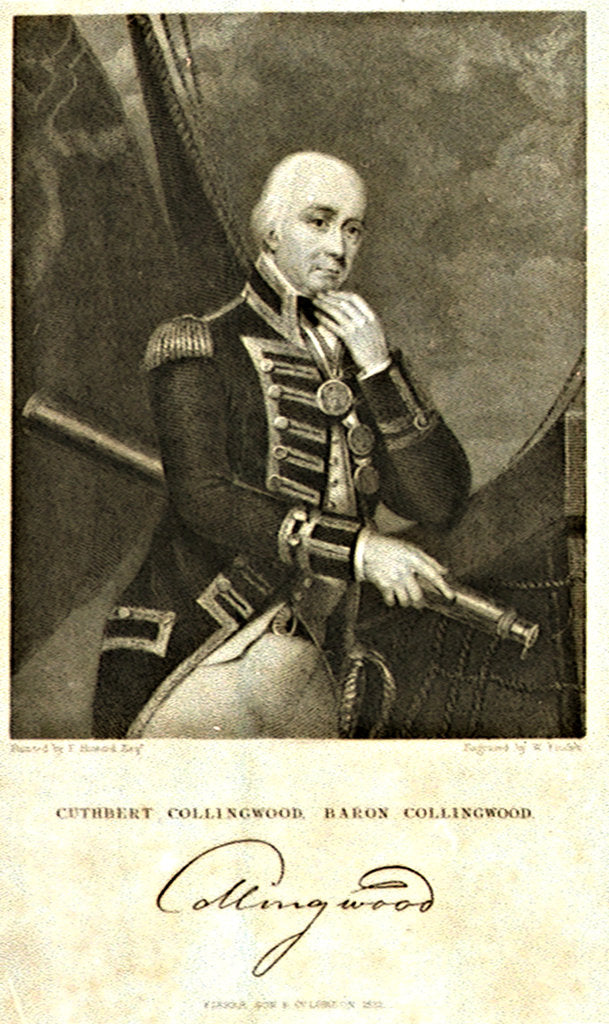 Detail of Cuthbert Collingwood, Baron Collingwood by F. Howard