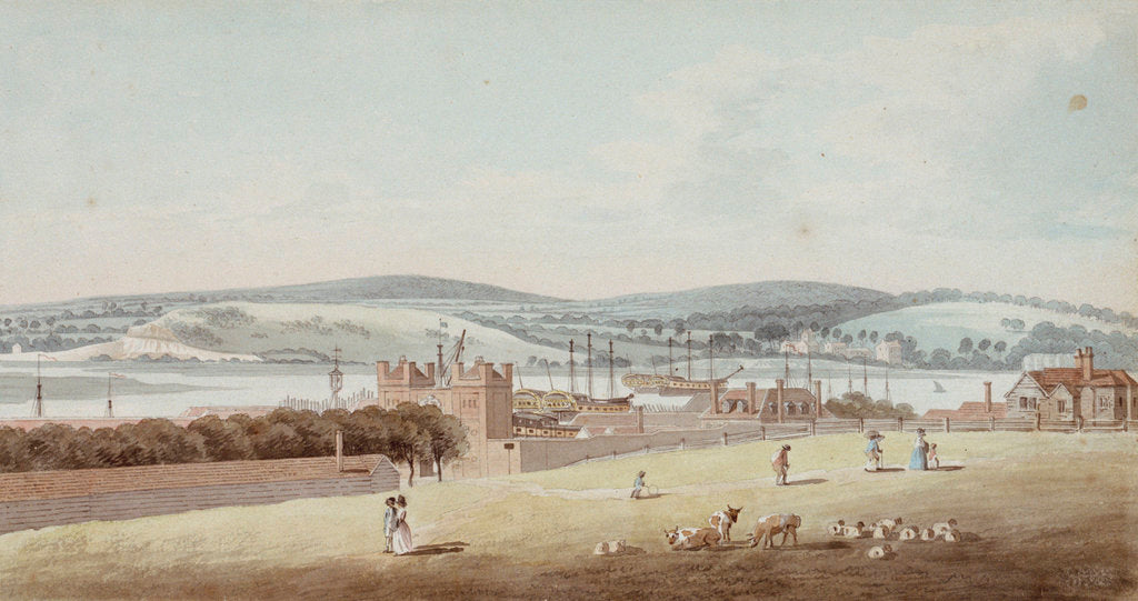 Detail of View of Chatham by George Bulteel Fisher