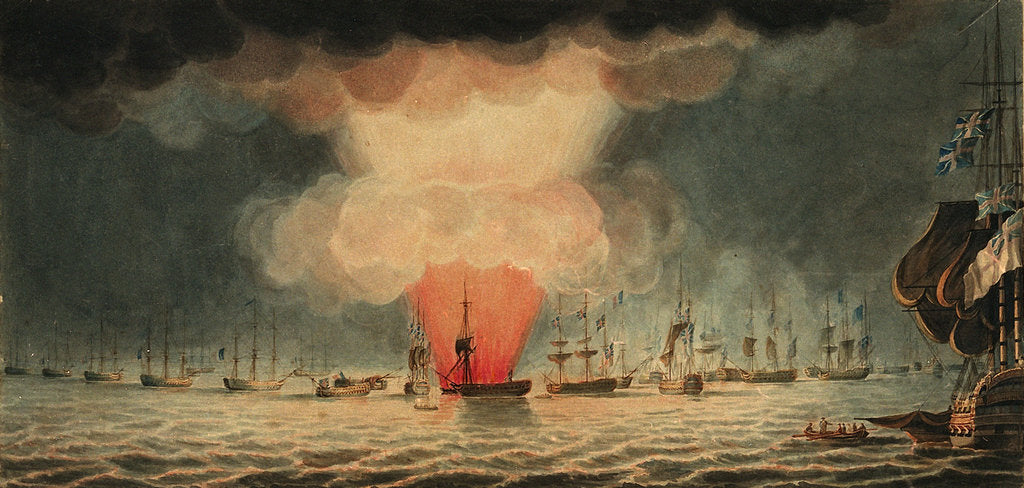 Detail of The Battle of the Nile by B.W. Taylor