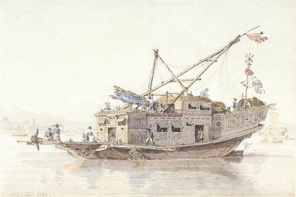 Detail of A pleasure junk by William Alexander