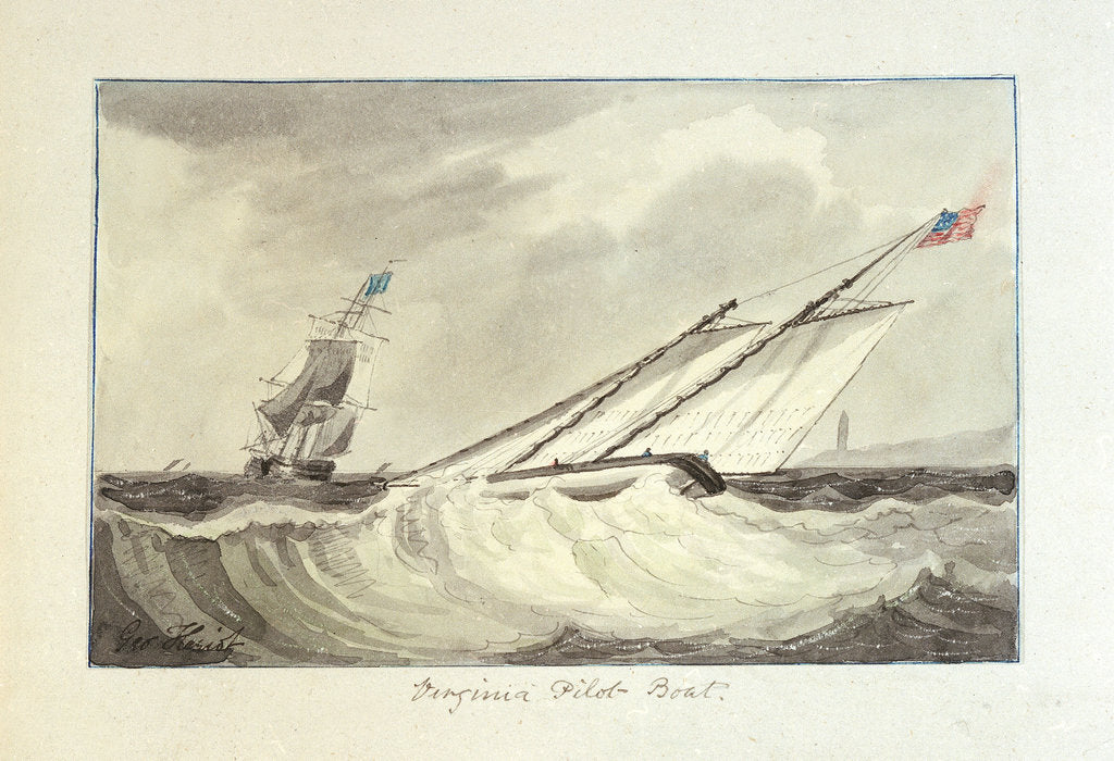 Detail of Virginia pilot boat by George Heriot
