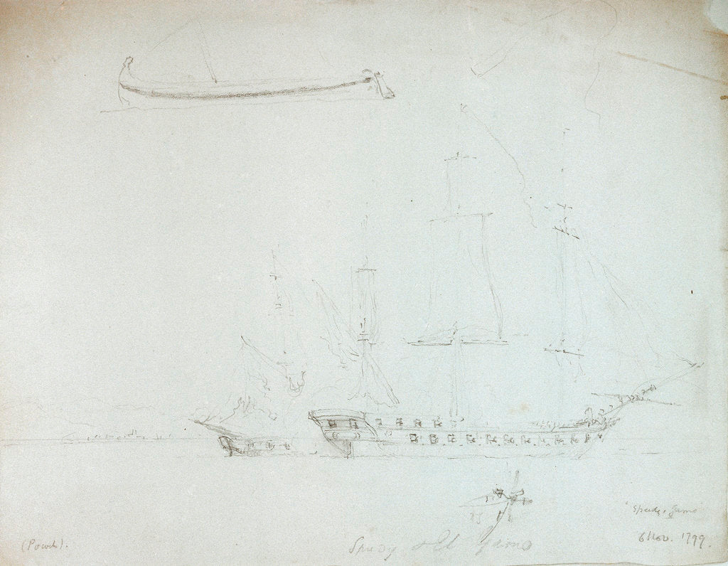 Detail of Speedy & El Gamo by Nicholas Pocock