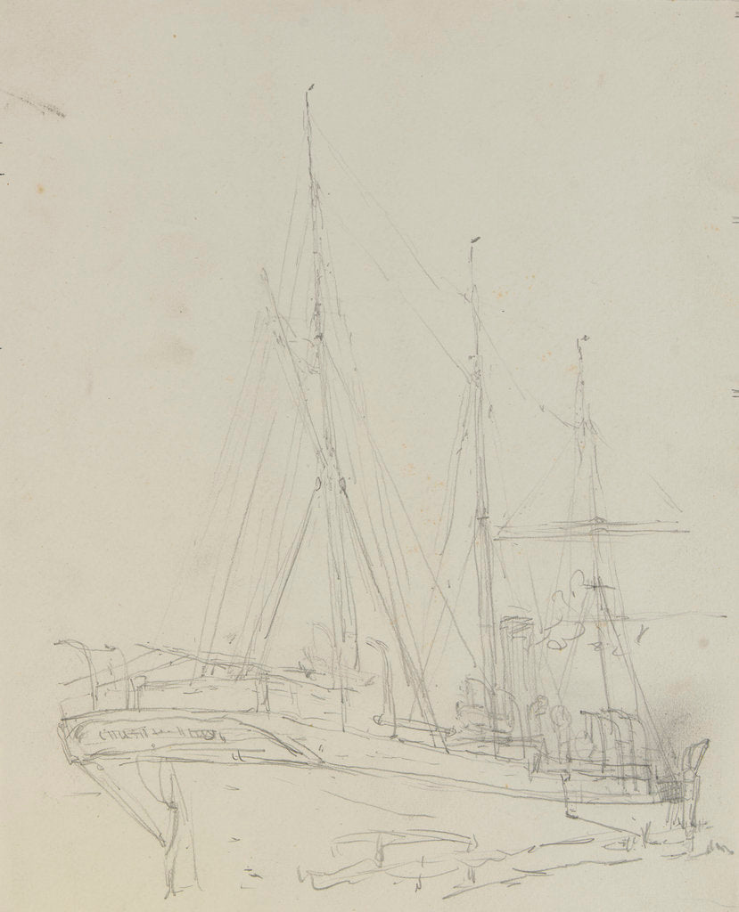 Detail of P&O 'Chusan' by William Lionel Wyllie