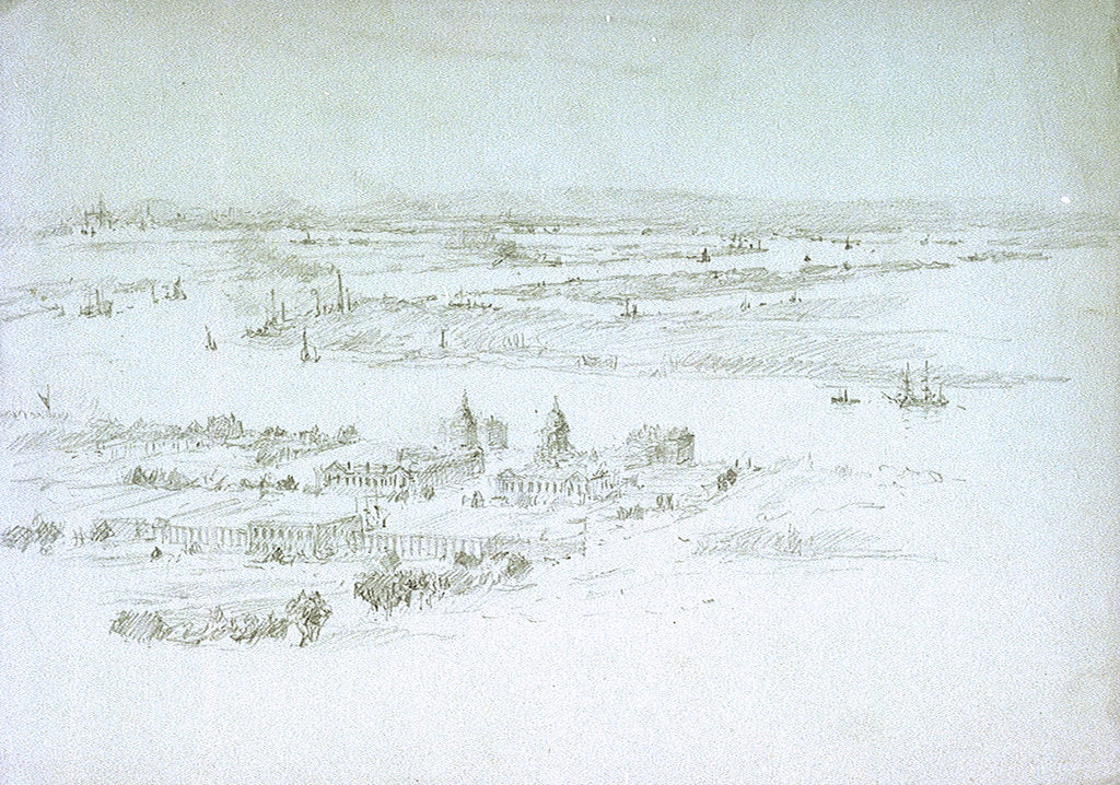 Detail of Greenwich by William Lionel Wyllie