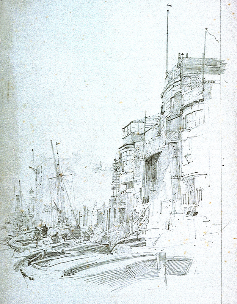 Detail of Wapping by William Lionel Wyllie