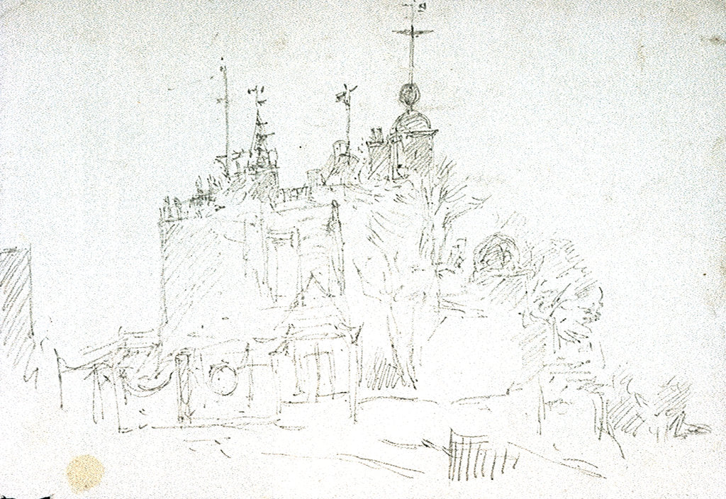 Detail of Greenwich (Royal Observatory) by William Lionel Wyllie