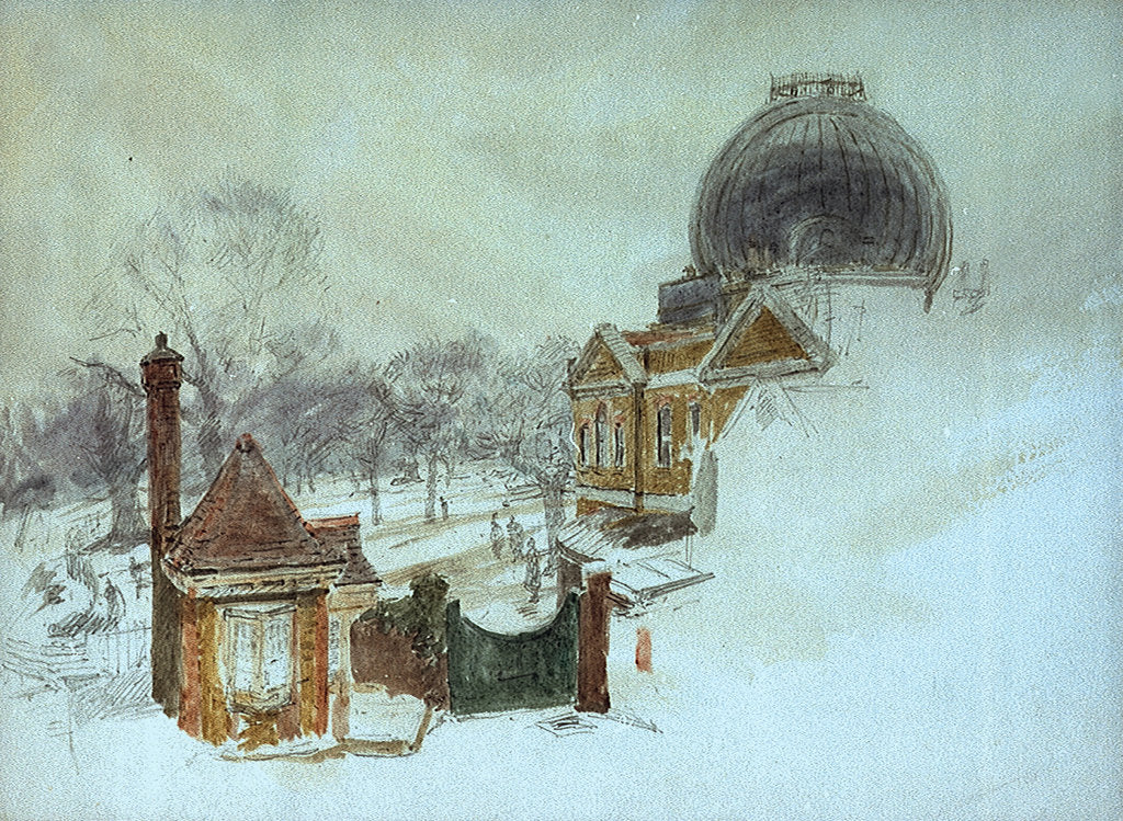 Detail of Greenwich Observatory by William Lionel Wyllie