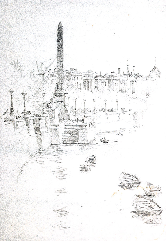 Detail of Cleopatra's Needle by William Lionel Wyllie