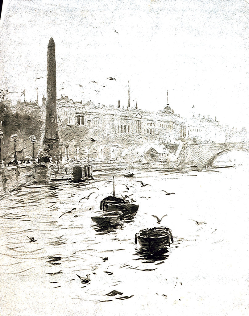 Detail of Cleopatra's Needle by William Lionel Wyllie