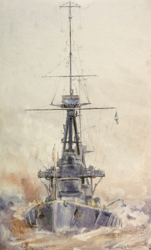 Detail of HMS 'Indefatigable' by William Lionel Wyllie