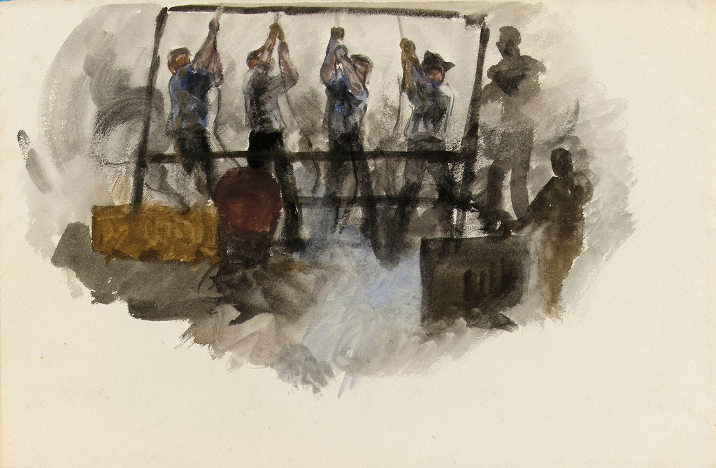 Detail of Loading coal? by William Lionel Wyllie